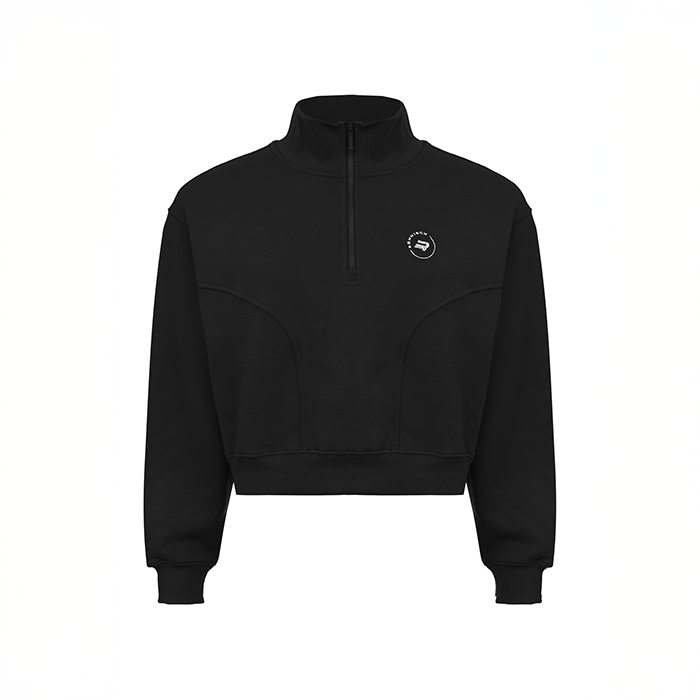 Base Half‑Zip Svart