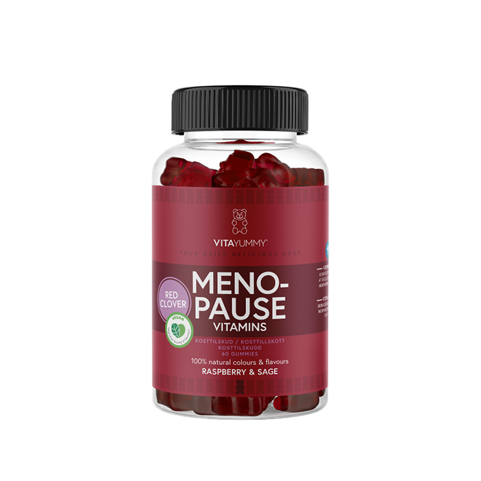 Klimakteriet Vitaminer 60 Gummies Hallon Salvia
