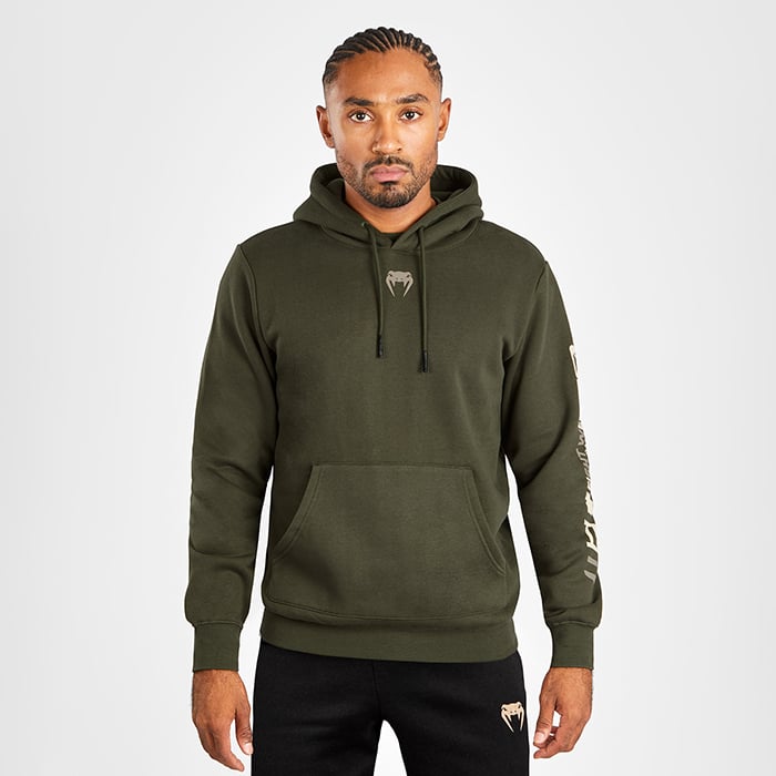 UFC Adrenaline by Venum Fight Week Mens Pullover Hoodie Khaki 22841