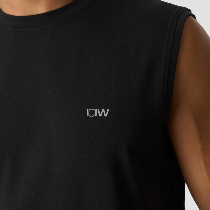 Workout &Auml;rml&ouml;s T-shirt Svart
