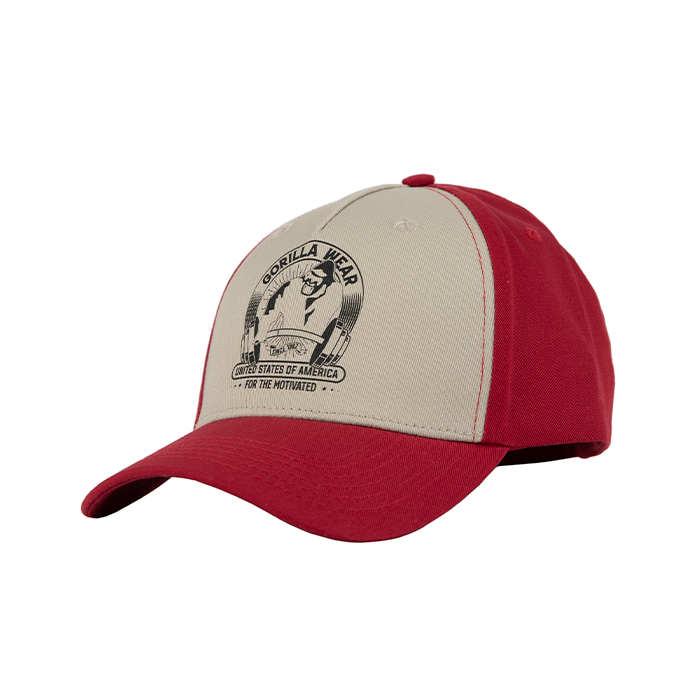 Buckley Cap, Red/Beige