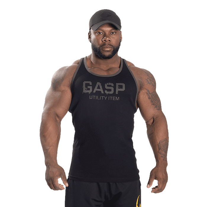 Ribbed T-back,Black