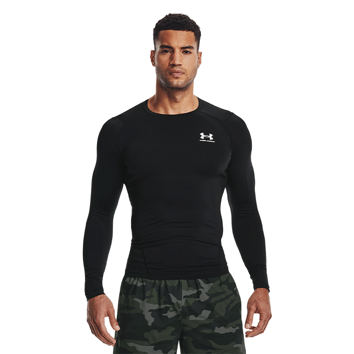 UA HG Armour Comp LS,Black