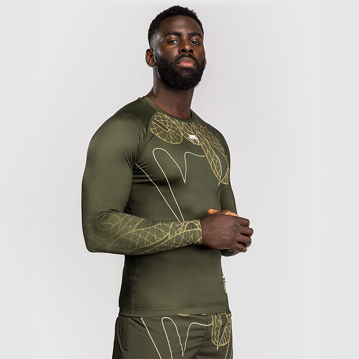 Serpenti Rashguard L&aring;ng &Auml;rm Khaki Brons Ivory