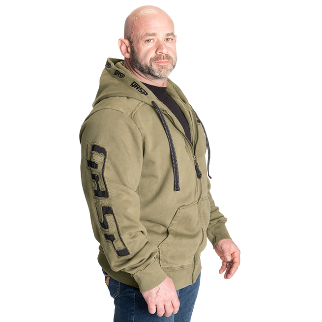 Pro Gym Hoodie Acid Wash Gr&ouml;n