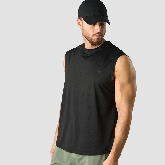 ICANIWILL Stride Sleeveless T-shirt Black