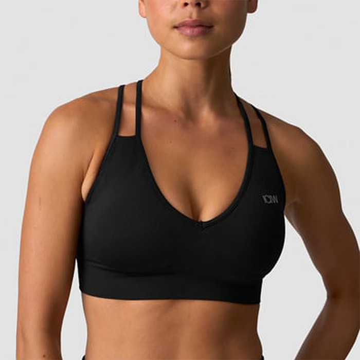 ICANIWILL Define Seamless V-formad Sport-Bh Svart