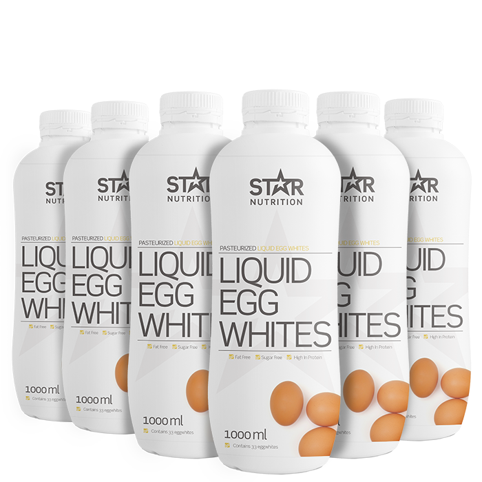 Star Nutrition 6 x Flytande äggvita BIG BUY 1000 ml