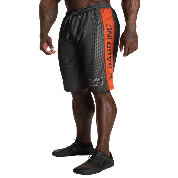 No1 Mesh Shorts Svart Orange