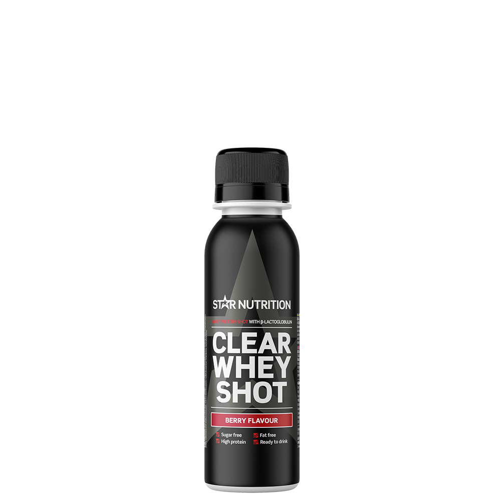 Star Nutrition Clear Whey Vassleprotein Shot 100 ml, Berry