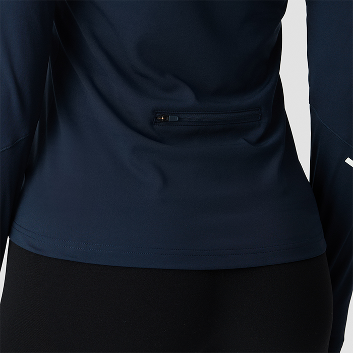 Everyday L&aring;ng&auml;rmad Randig 1/4 Zip Bl&aring;