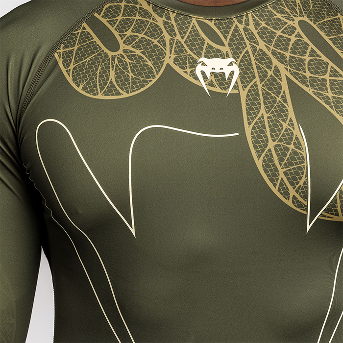 Serpenti Rashguard L&aring;ng &Auml;rm Khaki Brons Ivory