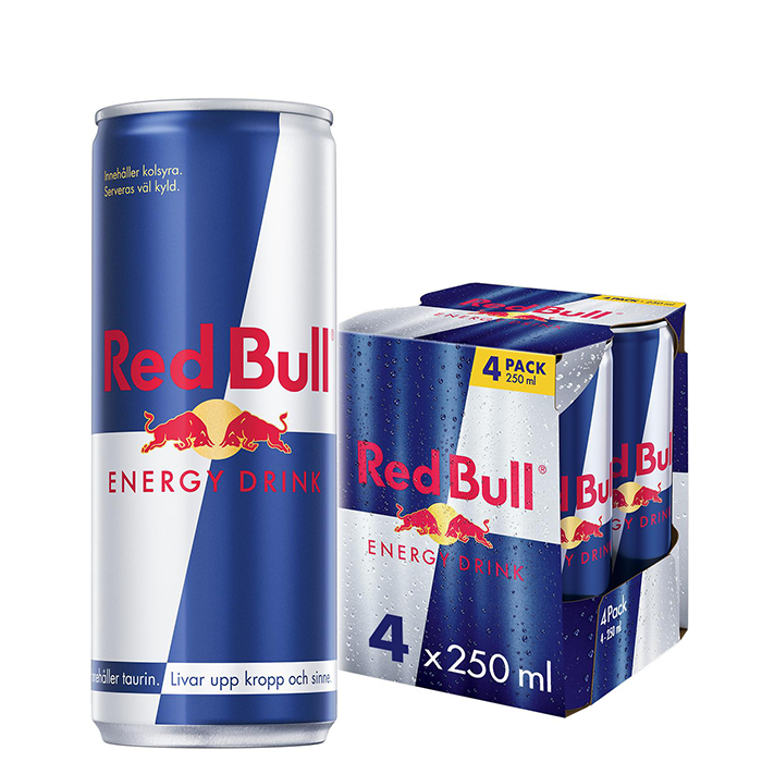 4 x Red Bull Energidryck 250 ml Original