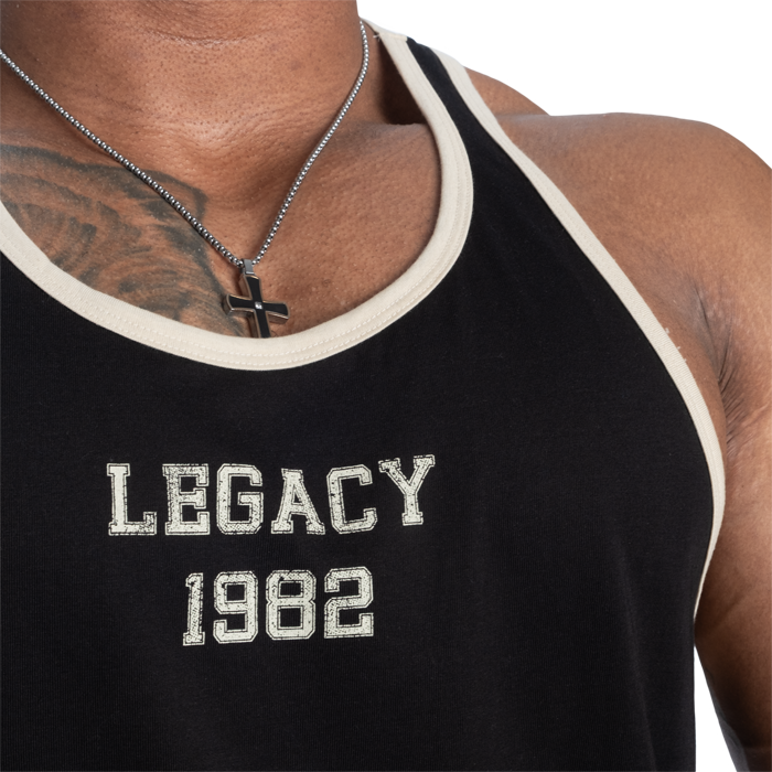 Legacy Essential T‑Back Linne Svart Beige