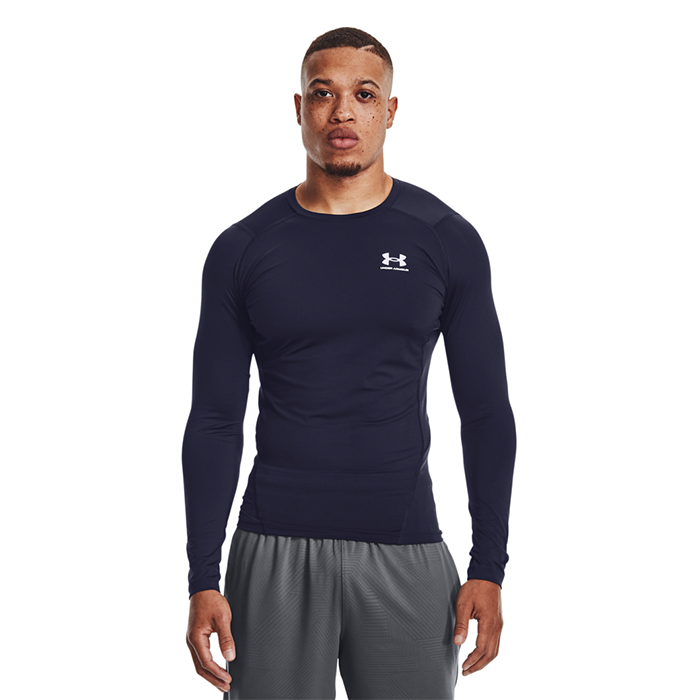 UA HG Armour Comp LS, Midnight Navy 13286