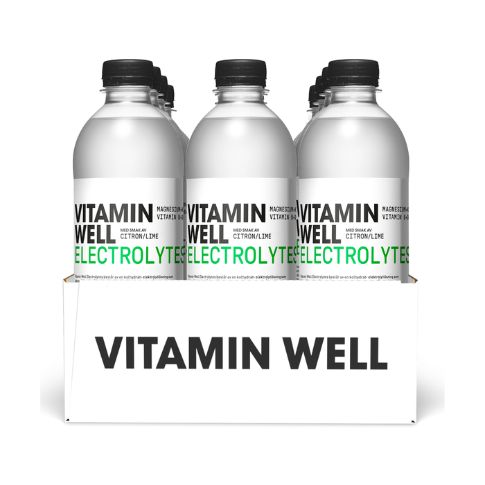 12 x Vitamin Well Electrolytes 500 ml