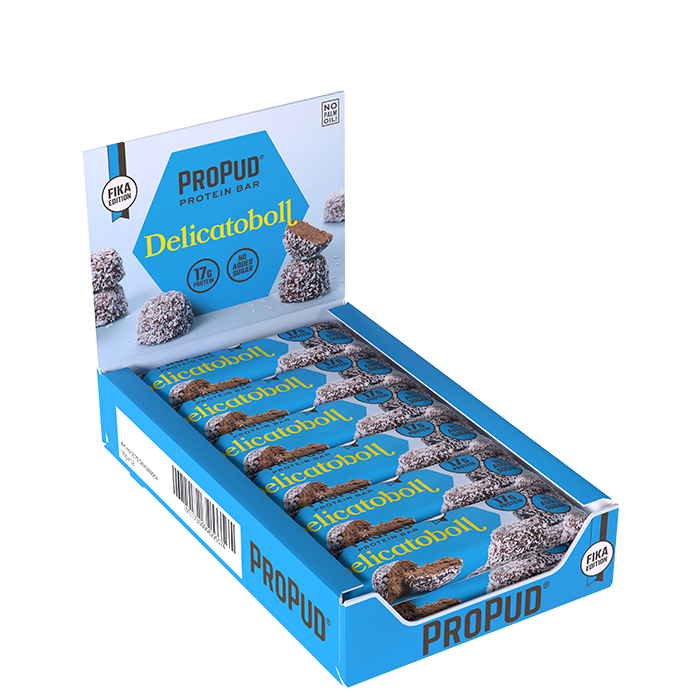 ProPud 12 x ProPud Protein Bar, 55 g, Delicatoboll
