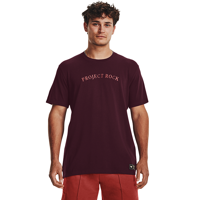 Project Rock Crest HW SS,Dark Maroon