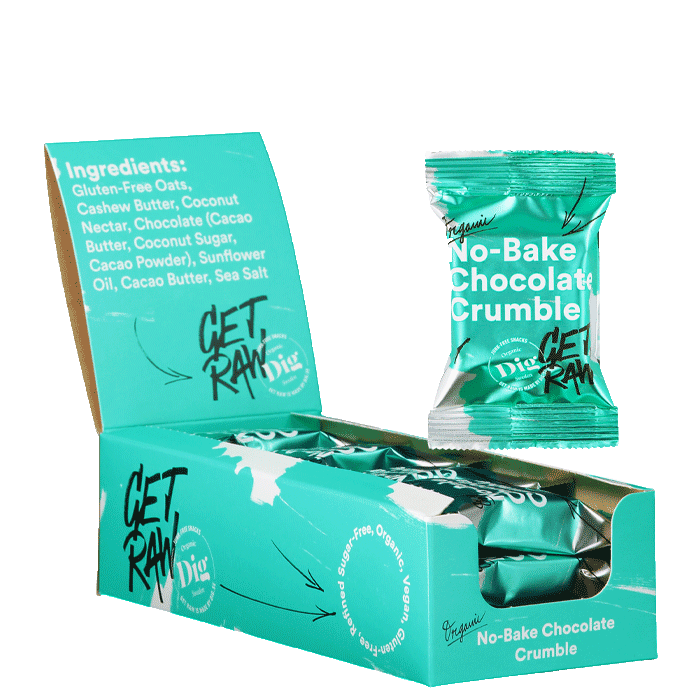 Läs mer om 12 x GET RAW Organic Bar Smulpaj, 35 g