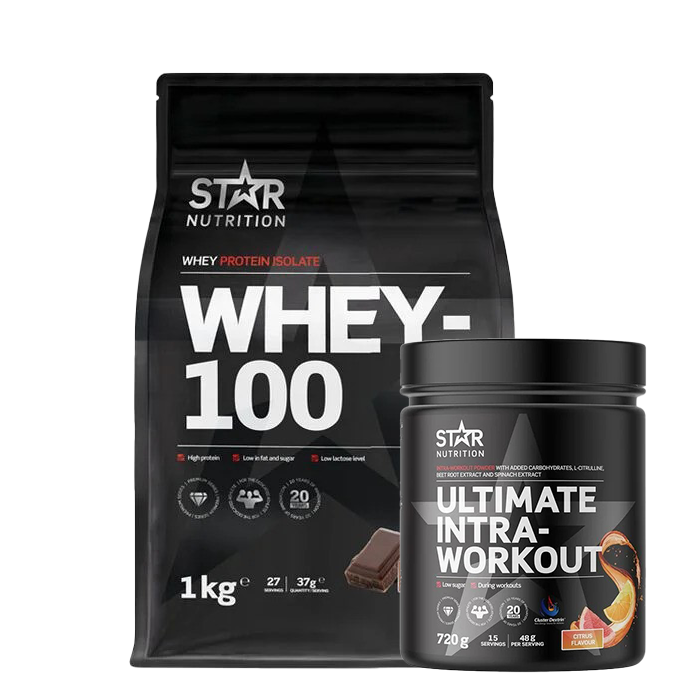 Whey-100 Vassleprotein 1 kg Ultimate Intra Workout 720 g