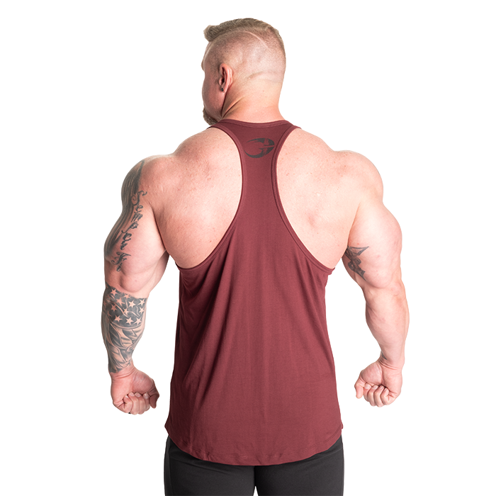 Essential T-Back Linne M&ouml;rkr&ouml;d