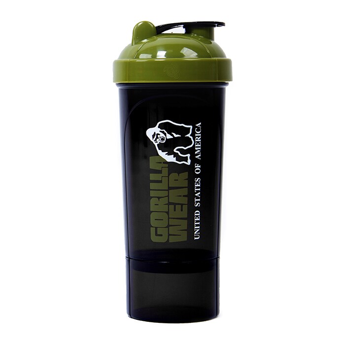 Shaker Compact 400 ml + 100 ml Black/Army Green