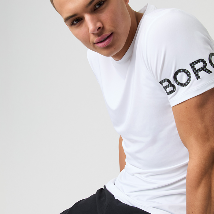 Borg T-shirt Vit