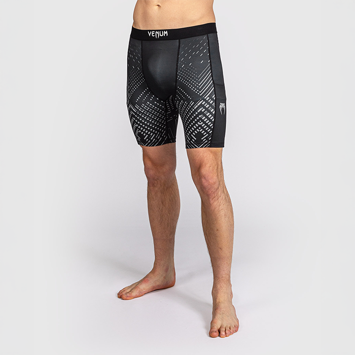 Venum Midnight Fury Vale Tudo Shorts Svart Gr&aring; Silver