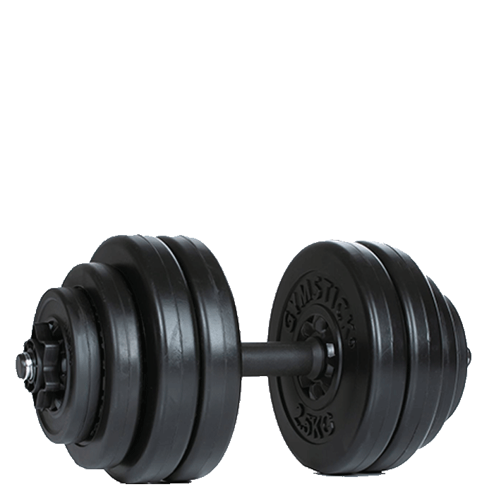 Gymstick Vinyl Dumbbell Set 15kg