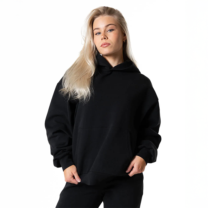 Clean Oversized Hoodie Svart