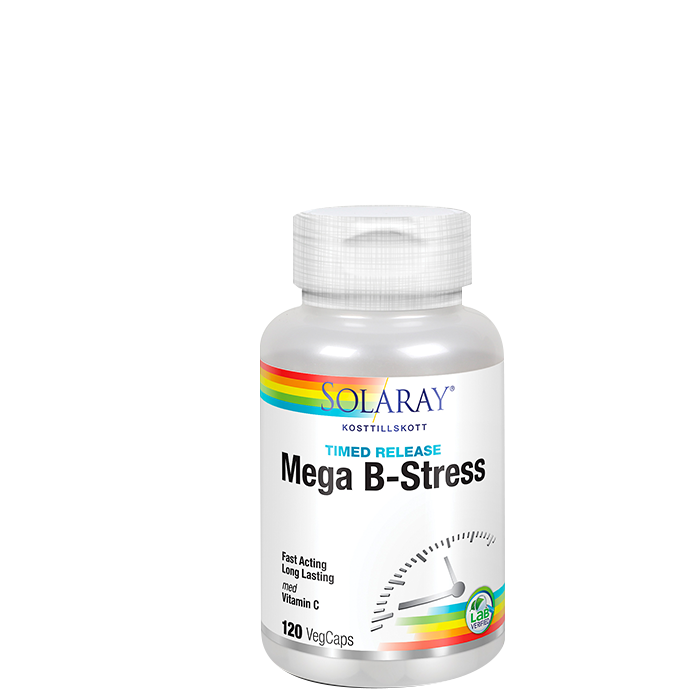 Solaray Mega B-Stress 120 kapslar