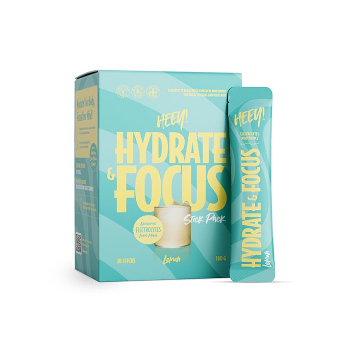 Hydrate & Focus Elektrolyter + Lions Mane Citron 30 Stick Pack
