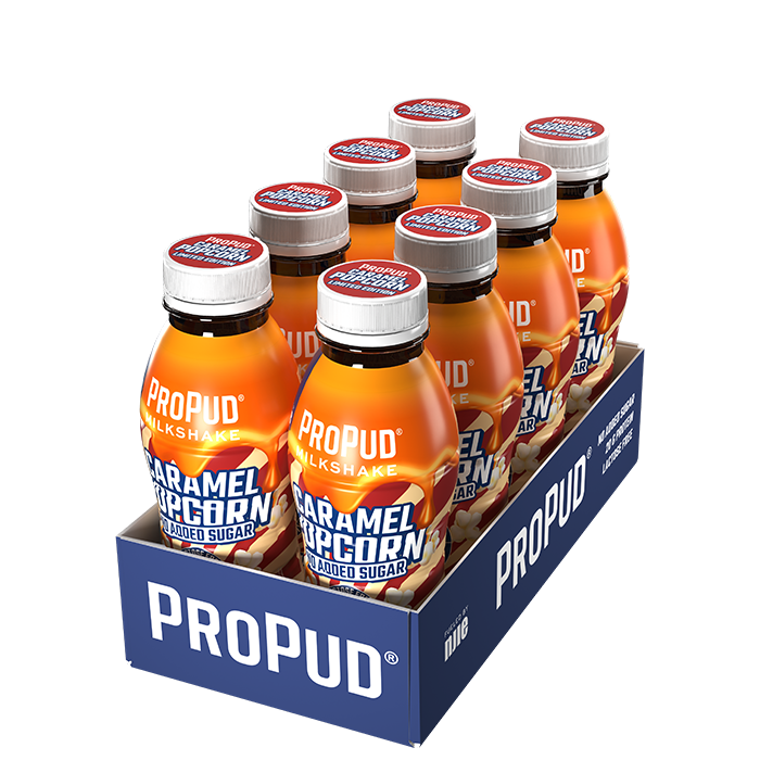 8 x ProPud Protein Milkshake 330 ml Caramel Popcorn