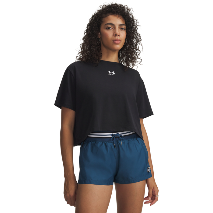 UA Rival Boxy Tee Solid Black