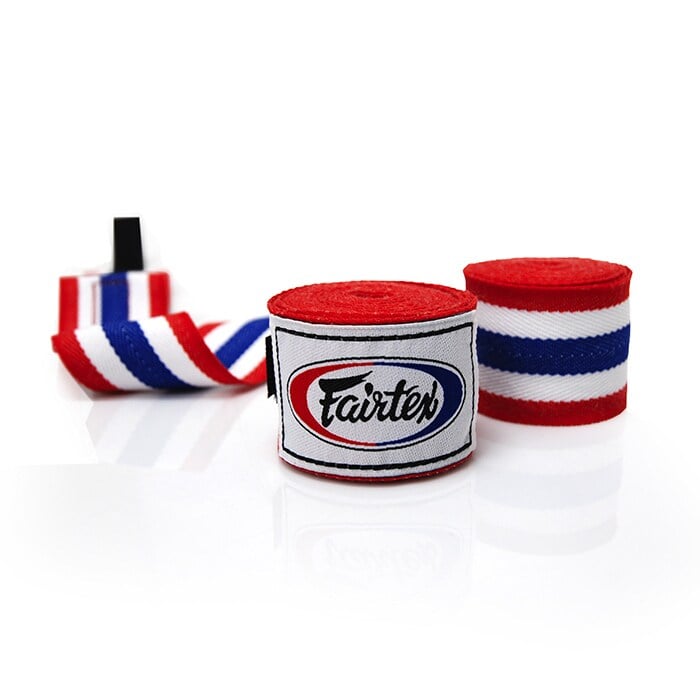 Bild av 2x Fairtex HW2, Handwraps (1 pair), 4,5 m, Thai Flag