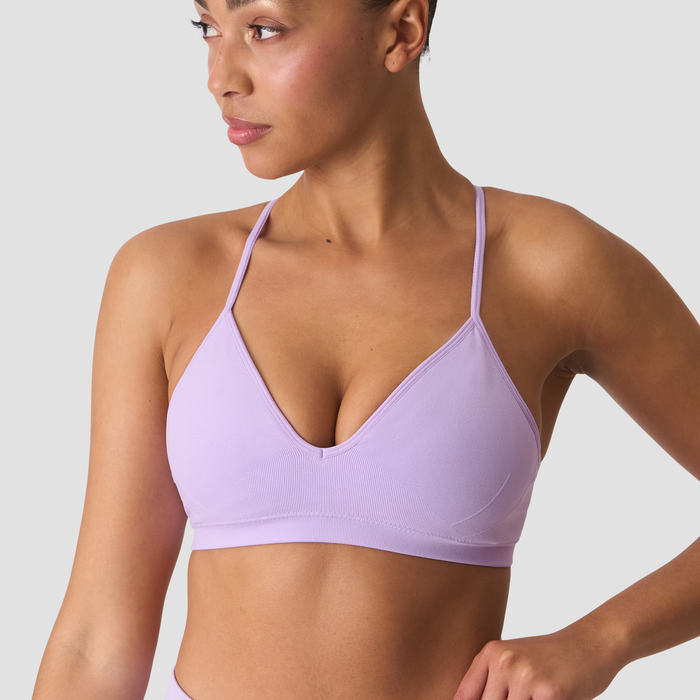 Smooth Seamless Sport BH med Tunna Axelband Lila