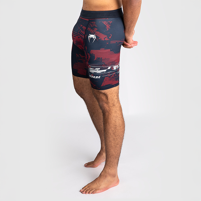 UFC Zenith by Venum Fight Week Vale Tudo Shorts Bl&aring; R&ouml;d Gr&aring;