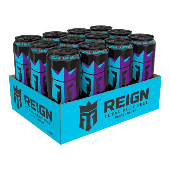 12 x Reign Energy 50 cl Razzle Berry