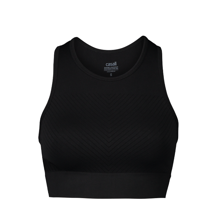 Casall Block Seamless Sport Top Black