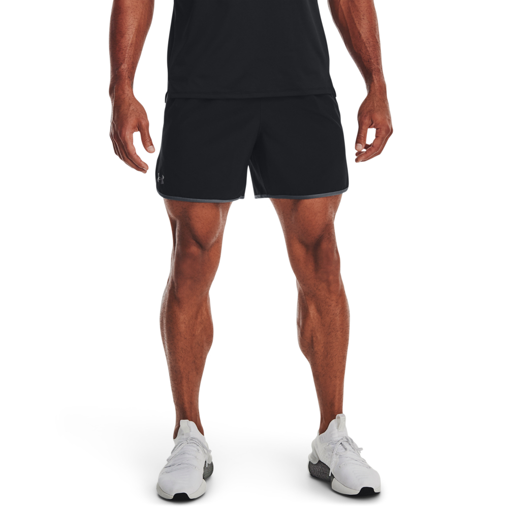 UA HIIT Woven 6in Shorts,Black