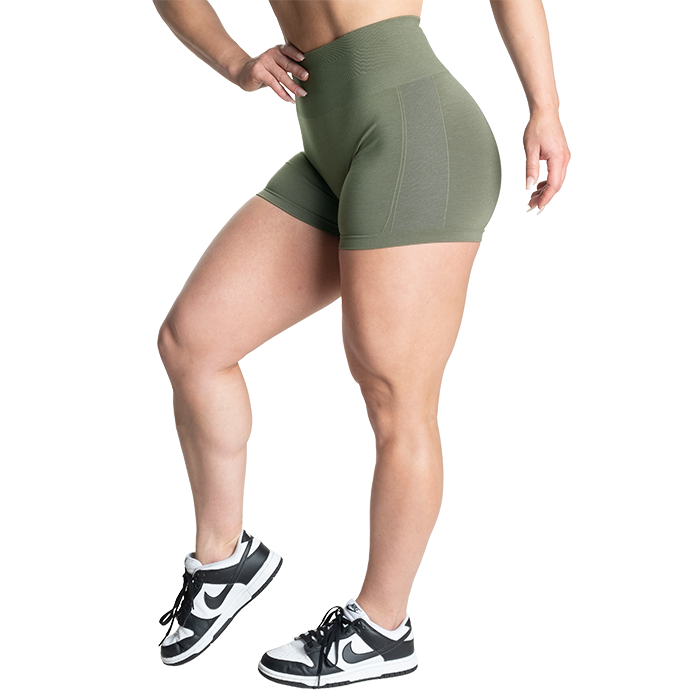 Scrunch Shorts, Washed Green