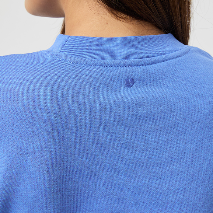 Studio Oversized Croppad Sweatshirt Marinbl&aring;