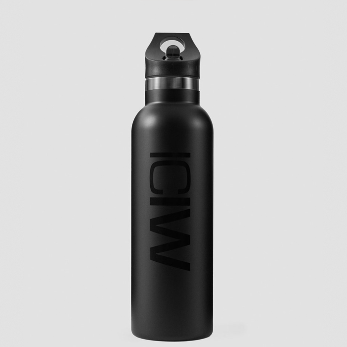 Stainless Steel Water Bottle 600 ml Black