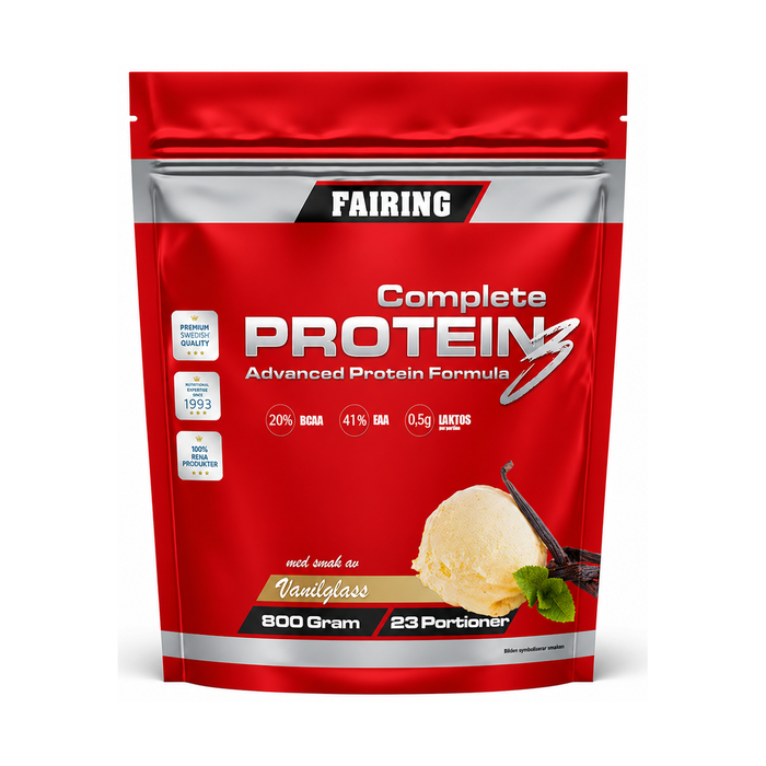 Fairing Complete Protein 3 Proteinpulver 800 g, Vanilla Ice Cream