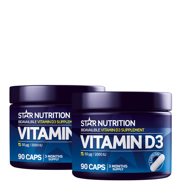 2 x Vitamin D3 90 kapslar