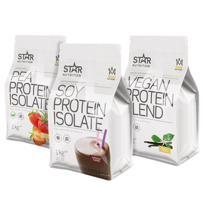 Mix&Match 3 x Veganskt Proteinpulver 1kg