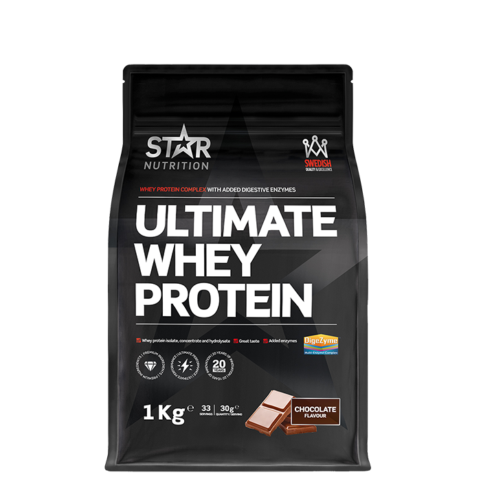 Ultimate Whey Vassleprotein 1 kg chocolate