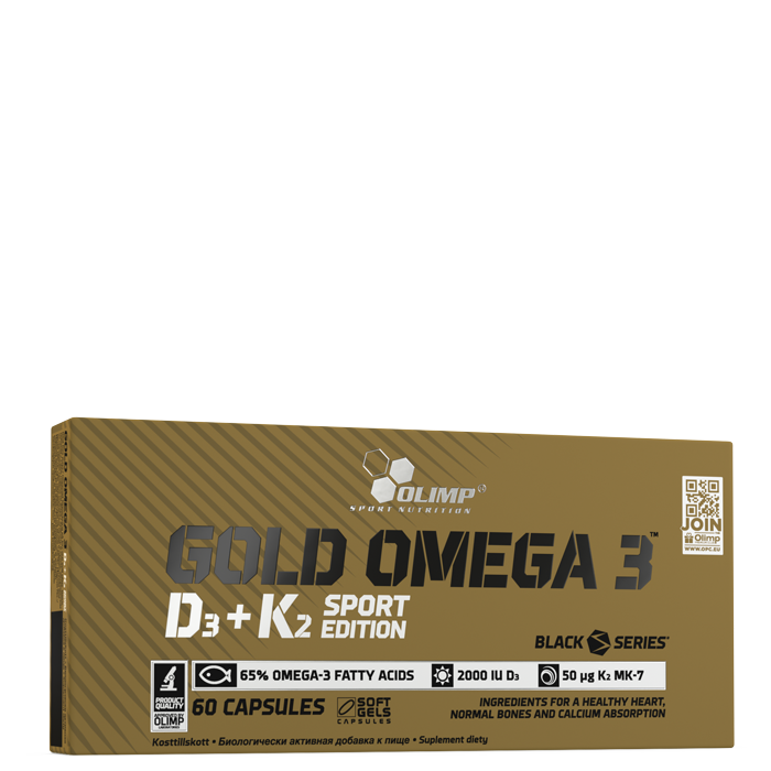 Gold Omega 3 D3-K2 Sport Edition 60 kapslar
