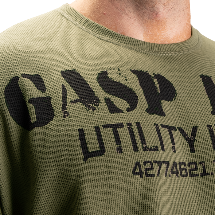 Thermal Gym Sweater, Washed Green