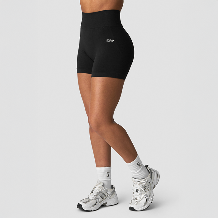 Smooth Midi Shorts Svart